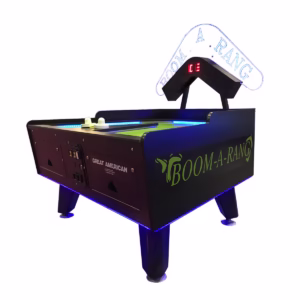 Great American Boom A Rang Air Hockey with LEDs & Marquee