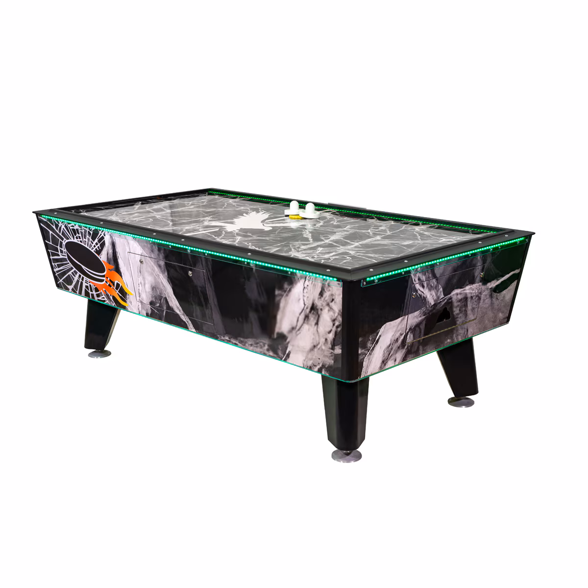 Great American Black Ice Air Hockey Game Table - Home Free Play