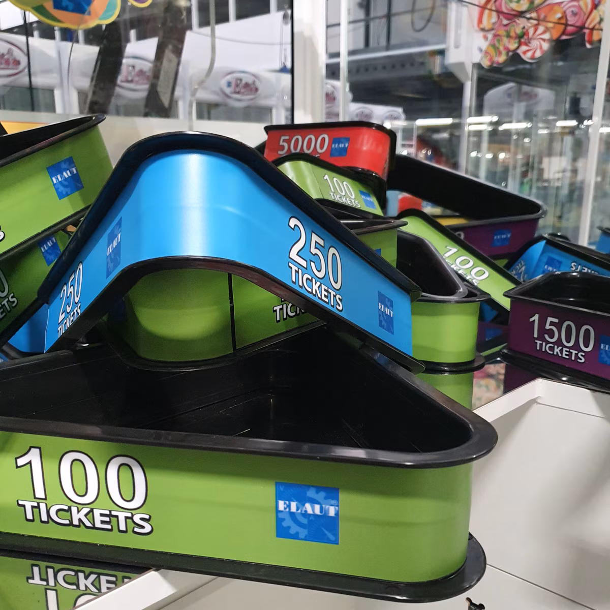 Elaut Cosmic XL Ticket Shapes Crane Arcade Game Machine