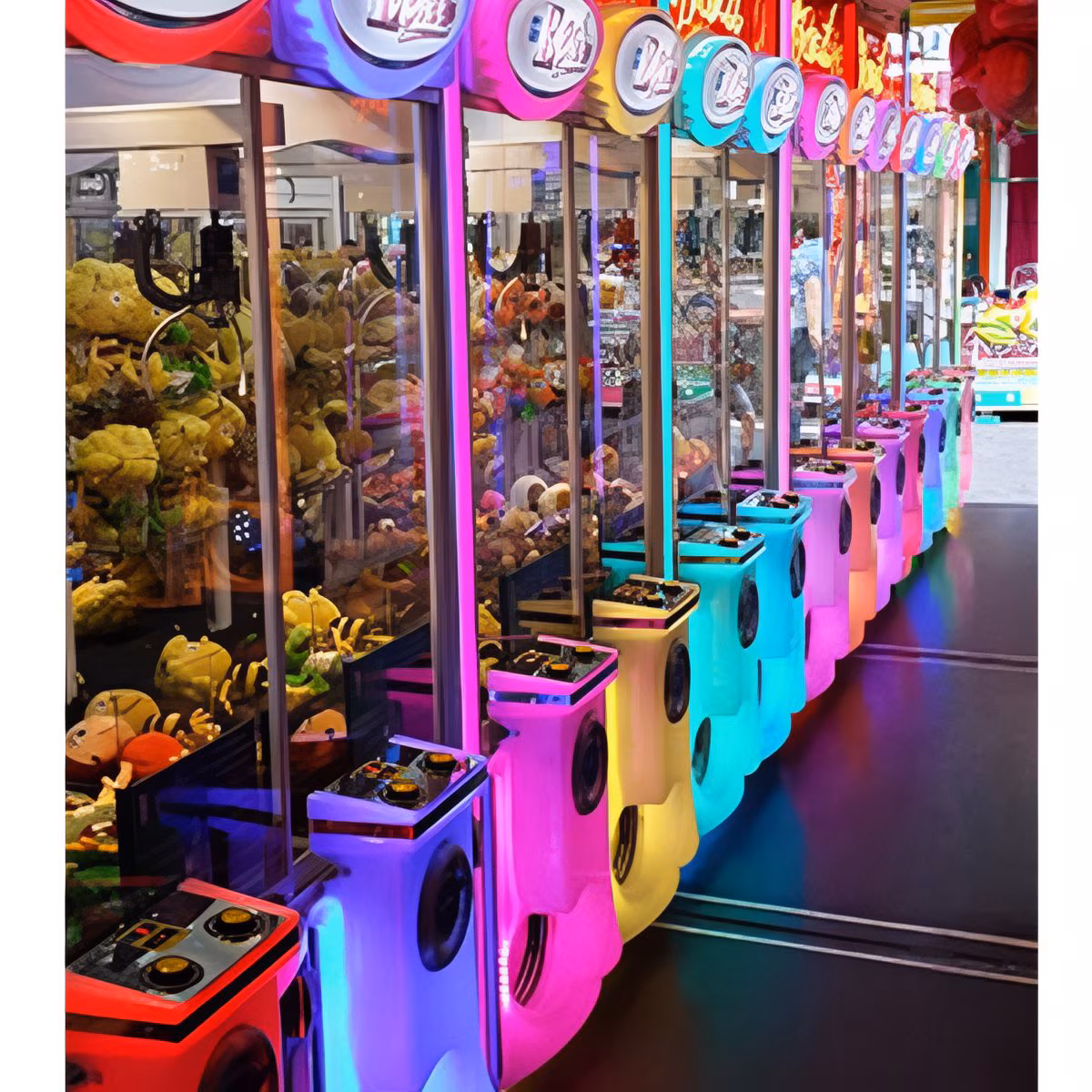Elaut E-Claw 600 Crane Machine Arcade Game - 3 Player - Image 3