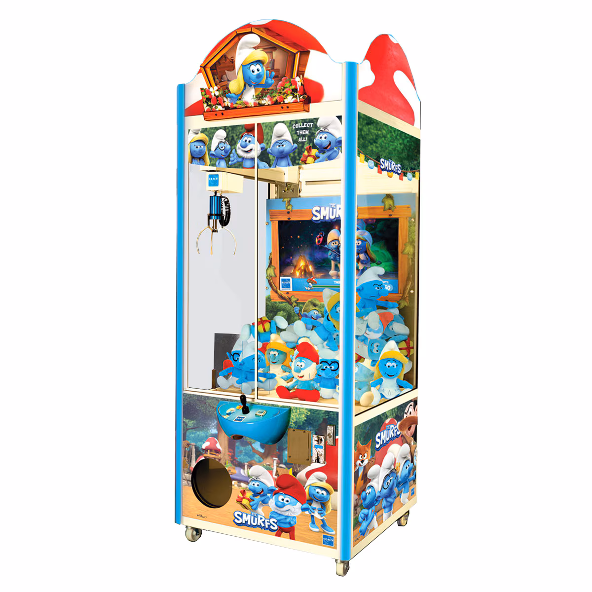 Elaut E-Claw The Smurfs Crane Arcade Game Machine