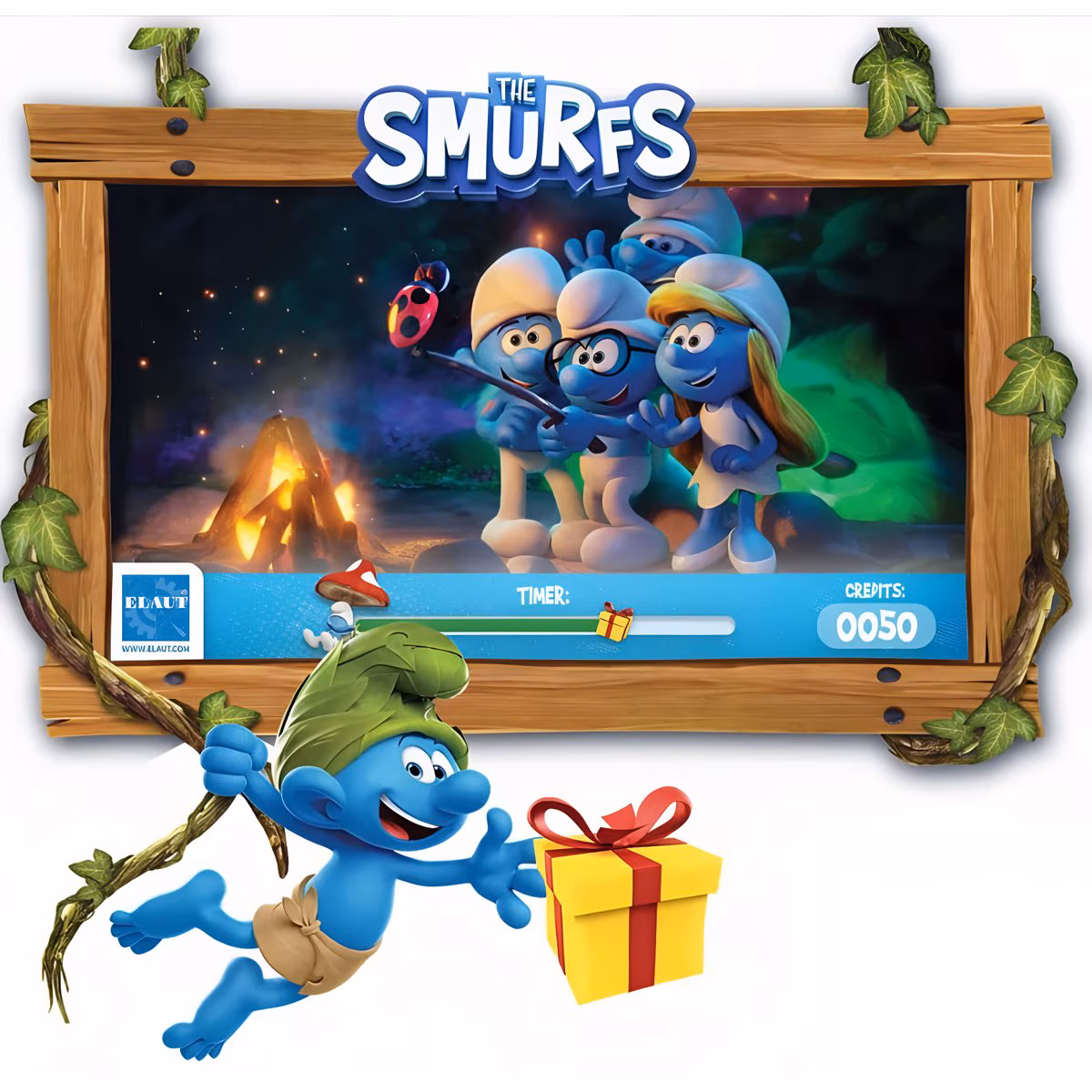 Elaut E-Claw The Smurfs Crane Arcade Game Machine - Image 5