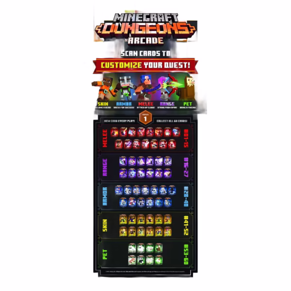 Raw Thrills Minecraft Dungeons Arcade - 2 Player - Image 4