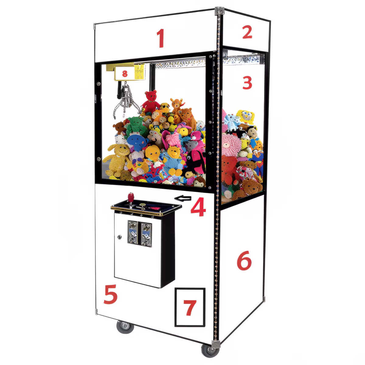 Game Room Guys Customizable Crane Claw Machine Arcade Game