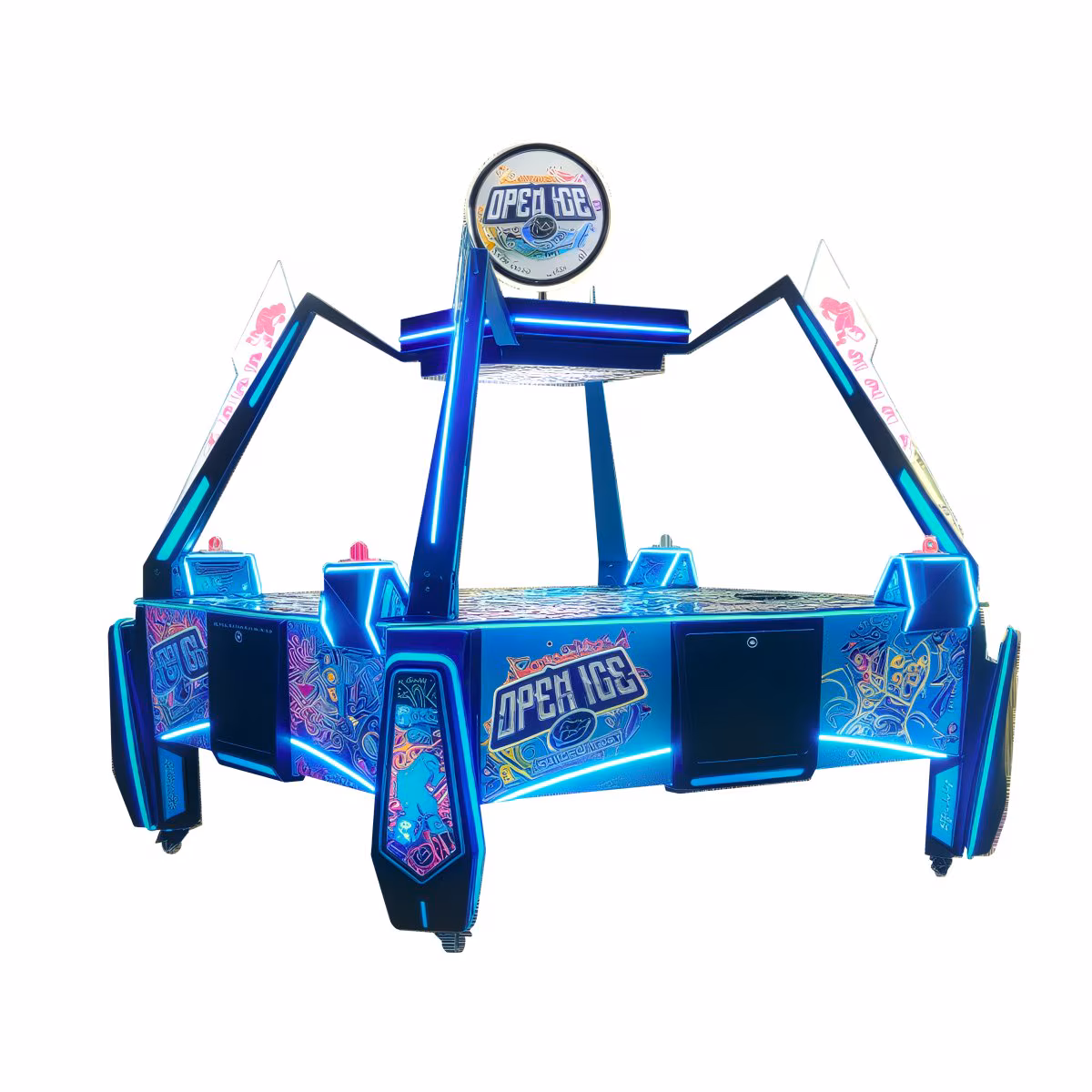 Barron Games Open Ice 4 Player Air Hockey Table - Image 3