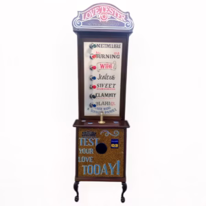 Love Tester Nostalgic Arcade Machine With LED Sign Topper